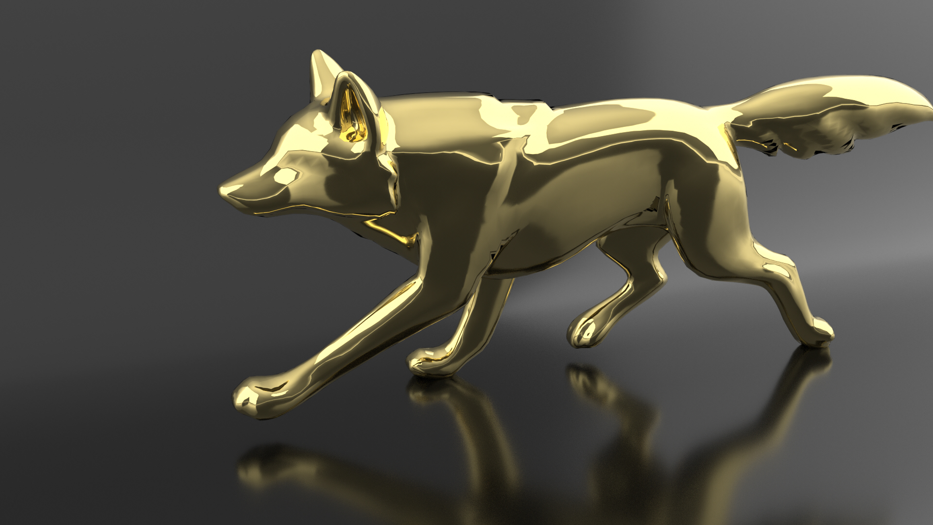 Golden Husky Dog Pendant 3D print model