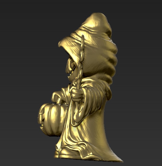 thumb 1 for PUMPKIN Printable Figurine 3D print model