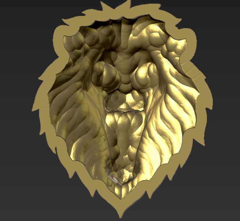 thumb 1 for Angry Lion Head Pendant 3D print model