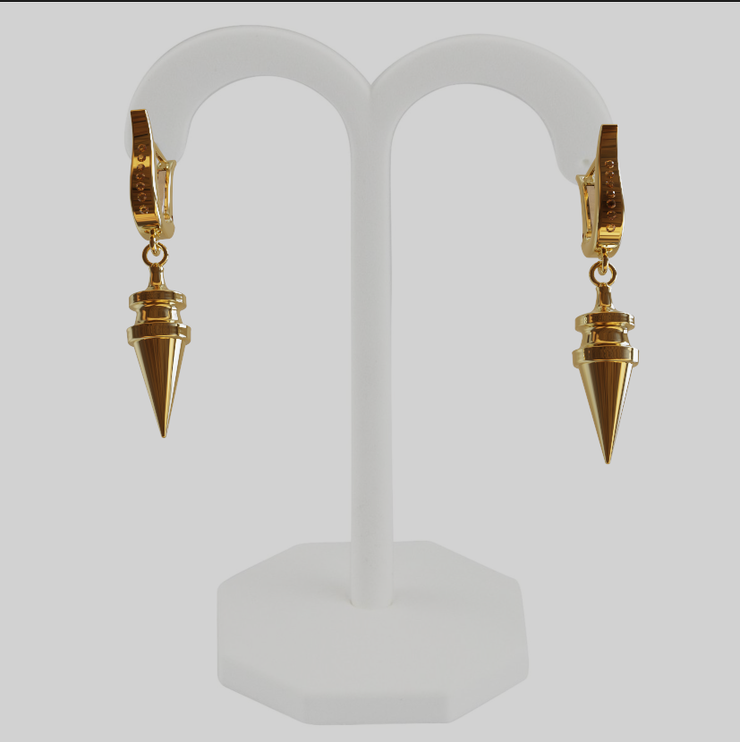 Spike Kunai Earring 3D Model 3D print model